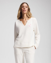 Essential Terry V-Neck Sweatshirt