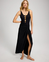 Solid Essentials Long Twist Skirt